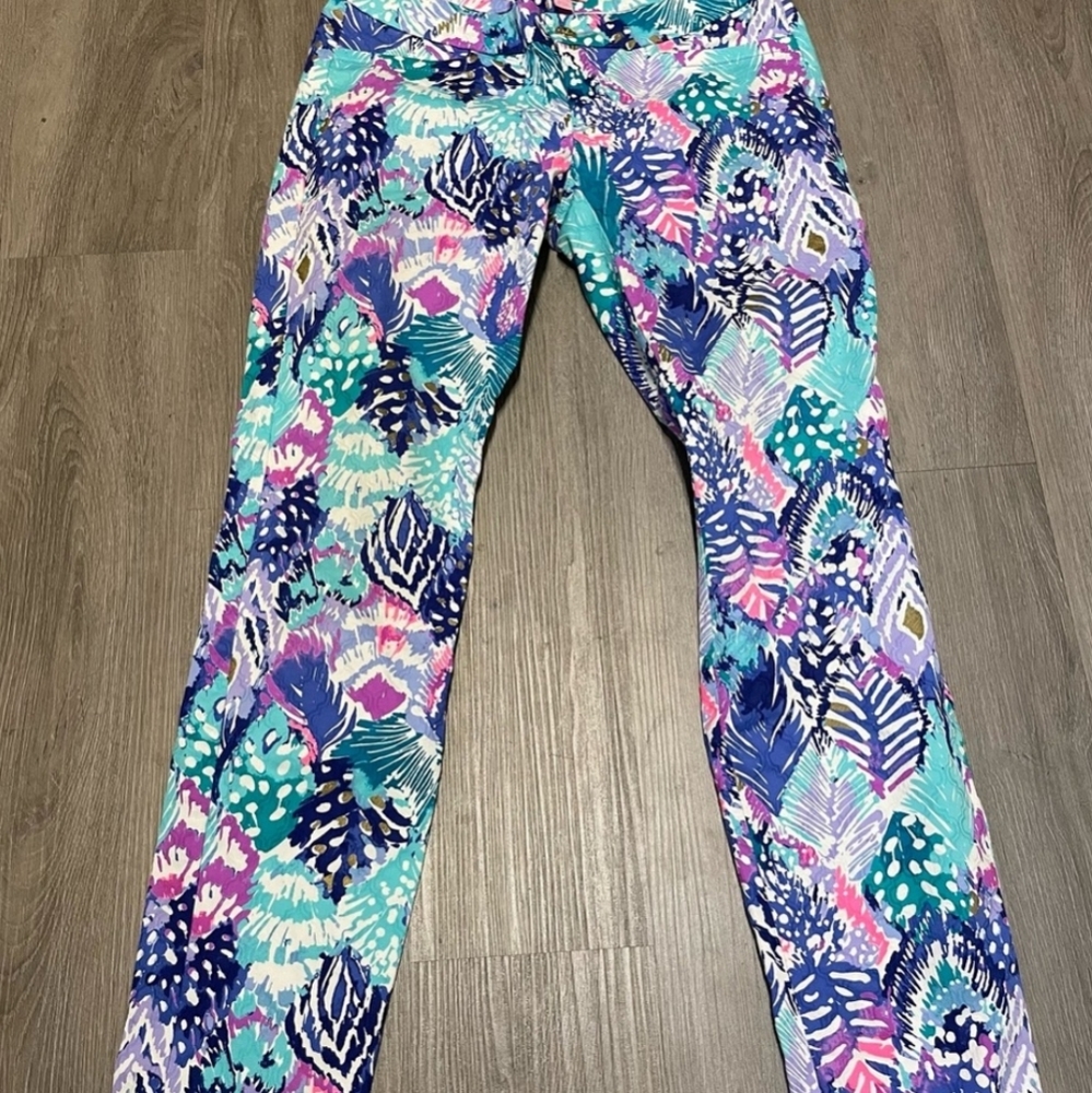 Lilly Pulitzer Kelly Skinny Ankle Pants Quill Out Size 0